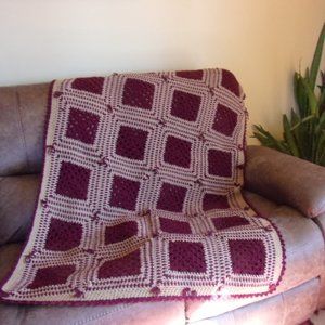 Hand Crocheted Afghan, New Afghan, Great Christmas Gift, Price Lowered Today!